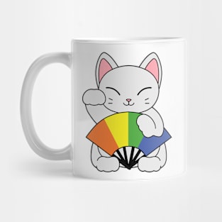 Questioning Lucky Cat Mug